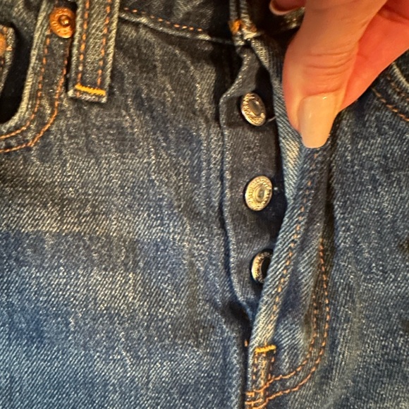 Levis Wedgie White Oak Cone denim size 24 - Picture 4 of 10
